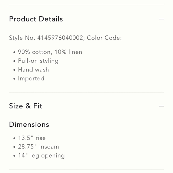 NWT &.Layered Linen Blend Gathered Wide-Leg Pants - Picture 7 of 7